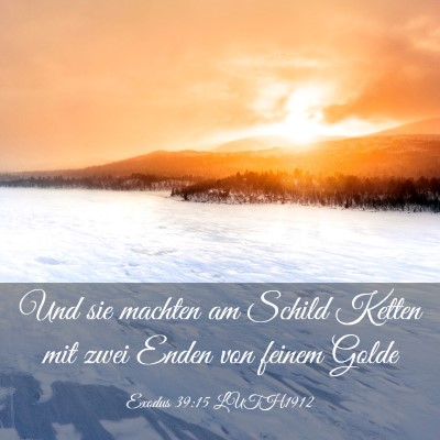 Picture 03 - Exodus 39:15 LUTH1912 - Und sie machten am Schild Ketten mit zwei Enden - Bible Verse Picture