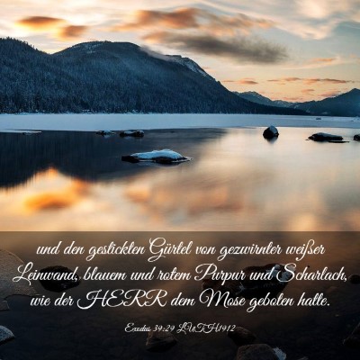 Picture 03 - Exodus 39:29 LUTH1912 - und den gestickten Gürtel von gezwirnter weißer - Bible Verse Picture