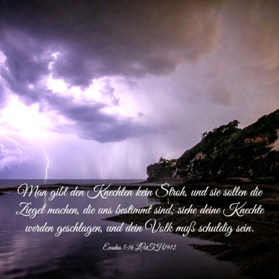 Picture 03 - Exodus 5:16 LUTH1912 - Man gibt den Knechten kein Stroh, und sie sollen - Bible Verse Picture