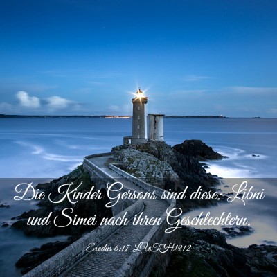 Picture 03 - Exodus 6:17 LUTH1912 - Die Kinder Gersons sind diese: Libni und Simei - Bible Verse Picture