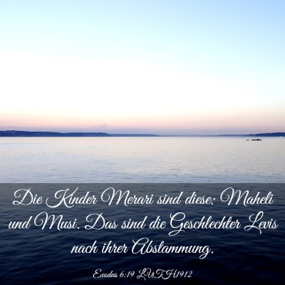 Picture 03 - Exodus 6:19 LUTH1912 - Die Kinder Merari sind diese: Maheli und Musi. - Bible Verse Picture