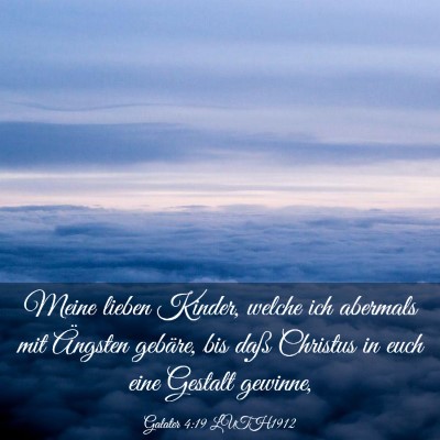 Picture 03 - Galater 4:19 LUTH1912 - Meine lieben Kinder, welche ich abermals mit - Bible Verse Picture