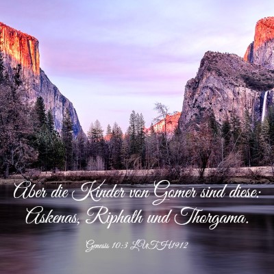Picture 03 - Genesis 10:3 LUTH1912 - Aber die Kinder von Gomer sind diese: Askenas, - Bible Verse Picture