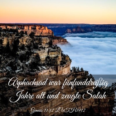 Picture 03 - Genesis 11:12 LUTH1912 - Arphachsad war fünfunddreißig Jahre alt und - Bible Verse Picture
