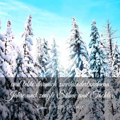 Picture 03 - Genesis 11:19 LUTH1912 - und lebte darnach zweihundertundneun Jahre und - Bible Verse Picture