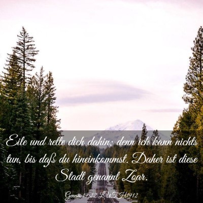 Picture 03 - Genesis 19:22 LUTH1912 - Eile und rette dich dahin; denn ich kann nichts - Bible Verse Picture