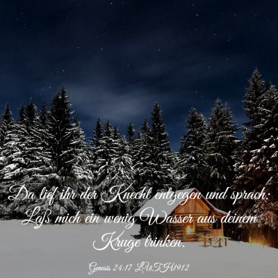 Picture 03 - Genesis 24:17 LUTH1912 - Da lief ihr der Knecht entgegen und sprach: Laß - Bible Verse Picture