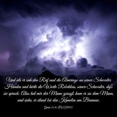 Picture 03 - Genesis 24:30 LUTH1912 - Und als er sah den Reif und die Armringe an - Bible Verse Picture