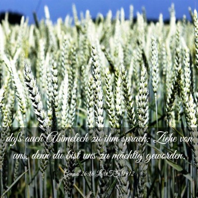 Picture 03 - Genesis 26:16 LUTH1912 - daß auch Abimelech zu ihm sprach: Ziehe von uns, - Bible Verse Picture