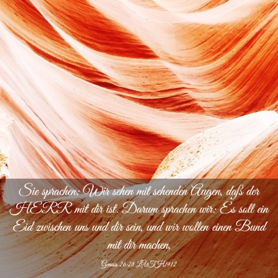 Picture 03 - Genesis 26:28 LUTH1912 - Sie sprachen: Wir sehen mit sehenden Augen, daß - Bible Verse Picture