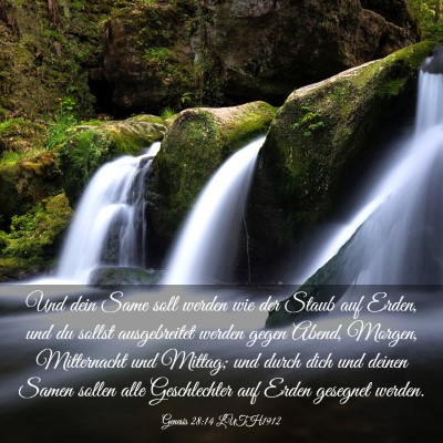 Picture 03 - Genesis 28:14 LUTH1912 - Und dein Same soll werden wie der Staub auf - Bible Verse Picture