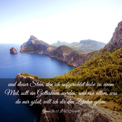 Picture 03 - Genesis 28:22 LUTH1912 - und dieser Stein, den ich aufgerichtet habe zu - Bible Verse Picture