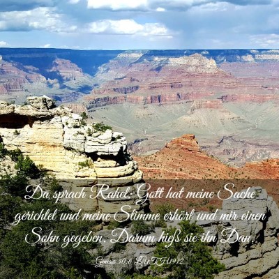 Picture 03 - Genesis 30:6 LUTH1912 - Da sprach Rahel: Gott hat meine Sache gerichtet - Bible Verse Picture
