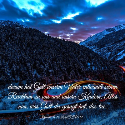 Picture 03 - Genesis 31:16 LUTH1912 - darum hat Gott unserm Vater entwandt seinen - Bible Verse Picture