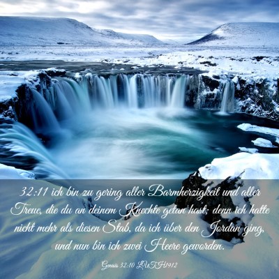 Picture 03 - Genesis 32:10 LUTH1912 - 32:11 ich bin zu gering aller Barmherzigkeit und - Bible Verse Picture