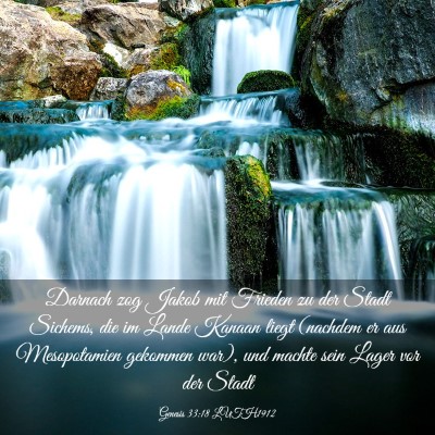Picture 03 - Genesis 33:18 LUTH1912 - Darnach zog Jakob mit Frieden zu der Stadt - Bible Verse Picture