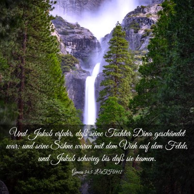 Picture 03 - Genesis 34:5 LUTH1912 - Und Jakob erfuhr, daß seine Tochter Dina - Bible Verse Picture