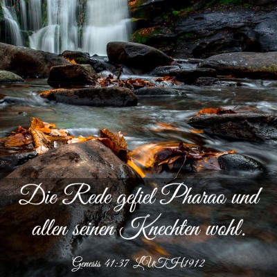 Picture 03 - Genesis 41:37 LUTH1912 - Die Rede gefiel Pharao und allen seinen Knechten - Bible Verse Picture