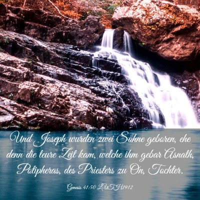 Picture 03 - Genesis 41:50 LUTH1912 - Und Joseph wurden zwei Söhne geboren, ehe denn - Bible Verse Picture