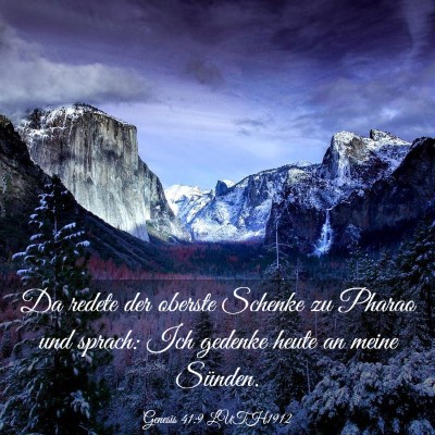 Picture 03 - Genesis 41:9 LUTH1912 - Da redete der oberste Schenke zu Pharao und - Bible Verse Picture