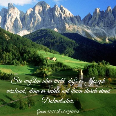 Picture 03 - Genesis 42:23 LUTH1912 - Sie wußten aber nicht, daß es Joseph verstand; - Bible Verse Picture