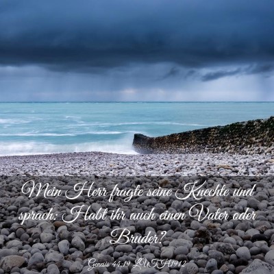 Picture 03 - Genesis 44:19 LUTH1912 - Mein Herr fragte seine Knechte und sprach: Habt - Bible Verse Picture