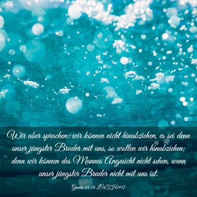 Picture 03 - Genesis 44:26 LUTH1912 - Wir aber sprachen: wir können nicht hinabziehen, - Bible Verse Picture