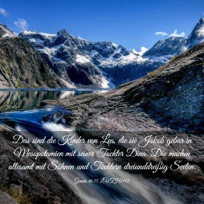 Picture 03 - Genesis 46:15 LUTH1912 - Das sind die Kinder von Lea, die sie Jakob gebar - Bible Verse Picture