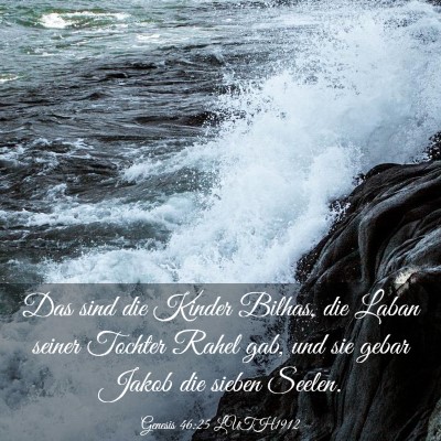 Picture 03 - Genesis 46:25 LUTH1912 - Das sind die Kinder Bilhas, die Laban seiner - Bible Verse Picture