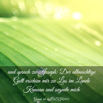Picture 03 - Genesis 48:3 LUTH1912 - und sprach zu Joseph: Der allmächtige Gott - Bible Verse Picture