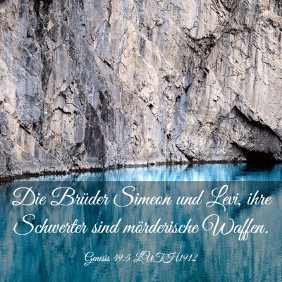 Picture 03 - Genesis 49:5 LUTH1912 - Die Brüder Simeon und Levi, ihre Schwerter sind - Bible Verse Picture