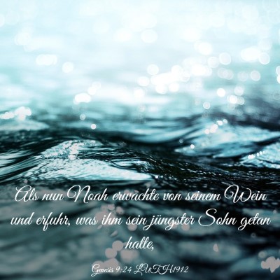 Picture 03 - Genesis 9:24 LUTH1912 - Als nun Noah erwachte von seinem Wein und erfuhr, - Bible Verse Picture