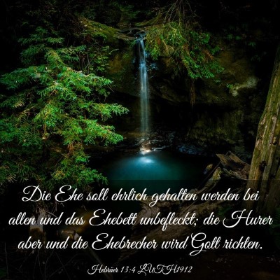 Picture 03 - Hebräer 13:4 LUTH1912 - Die Ehe soll ehrlich gehalten werden bei allen - Bible Verse Picture