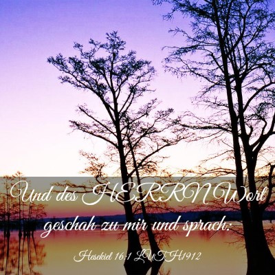 Picture 03 - Hesekiel 16:1 LUTH1912 - Und des HERRN Wort geschah zu mir und - Bible Verse Picture
