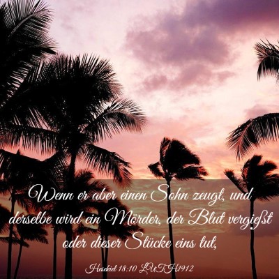 Picture 03 - Hesekiel 18:10 LUTH1912 - Wenn er aber einen Sohn zeugt, und derselbe wird - Bible Verse Picture
