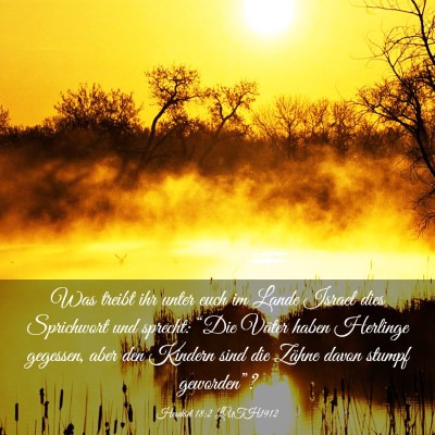 Picture 03 - Hesekiel 18:2 LUTH1912 - Was treibt ihr unter euch im Lande Israel dies - Bible Verse Picture