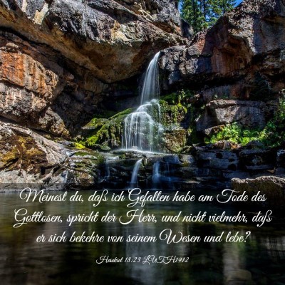 Picture 03 - Hesekiel 18:23 LUTH1912 - Meinest du, daß ich Gefallen habe am Tode des - Bible Verse Picture