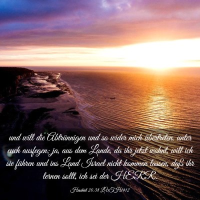 Picture 03 - Hesekiel 20:38 LUTH1912 - und will die Abtrünnigen und so wider mich - Bible Verse Picture
