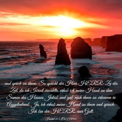Picture 03 - Hesekiel 20:5 LUTH1912 - und sprich zu ihnen: So spricht der Herr HERR: Zu - Bible Verse Picture