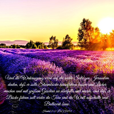 Picture 03 - Hesekiel 21:22 LUTH1912 - Und die Wahrsagung wird auf die rechte Seite gen - Bible Verse Picture