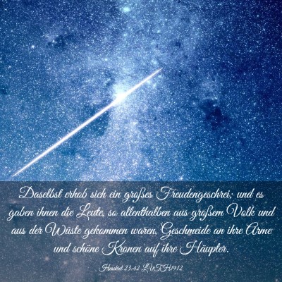 Picture 03 - Hesekiel 23:42 LUTH1912 - Daselbst erhob sich ein großes Freudengeschrei; - Bible Verse Picture