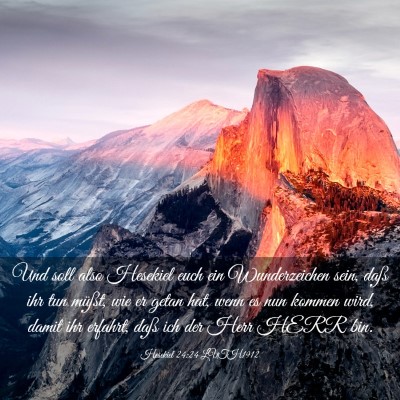 Picture 03 - Hesekiel 24:24 LUTH1912 - Und soll also Hesekiel euch ein Wunderzeichen - Bible Verse Picture