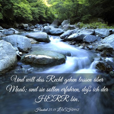 Picture 03 - Hesekiel 25:11 LUTH1912 - Und will das Recht gehen lassen über Moab; und - Bible Verse Picture