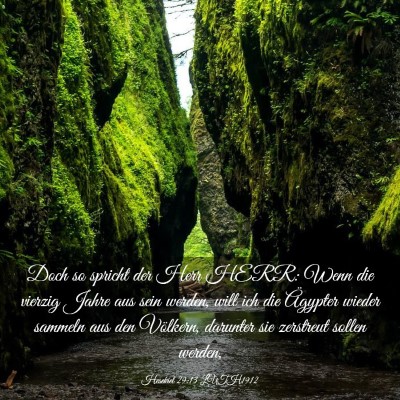 Picture 03 - Hesekiel 29:13 LUTH1912 - Doch so spricht der Herr HERR: Wenn die vierzig - Bible Verse Picture