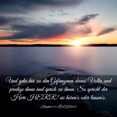 Picture 03 - Hesekiel 3:11 LUTH1912 - Und gehe hin zu den Gefangenen deines Volks und - Bible Verse Picture