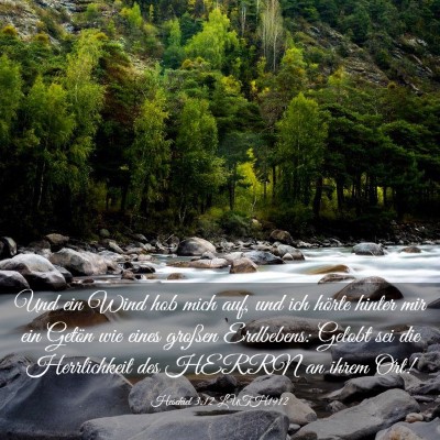 Picture 03 - Hesekiel 3:12 LUTH1912 - Und ein Wind hob mich auf, und ich hörte hinter - Bible Verse Picture