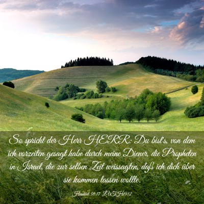 Picture 03 - Hesekiel 38:17 LUTH1912 - So spricht der Herr HERR: Du bist's, von dem ich - Bible Verse Picture