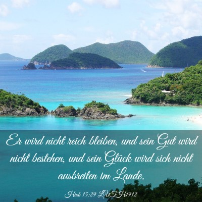 Picture 03 - Hiob 15:29 LUTH1912 - Er wird nicht reich bleiben, und sein Gut wird - Bible Verse Picture