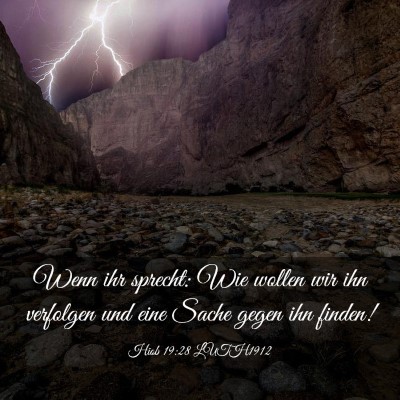 Picture 03 - Hiob 19:28 LUTH1912 - Wenn ihr sprecht: Wie wollen wir ihn verfolgen - Bible Verse Picture