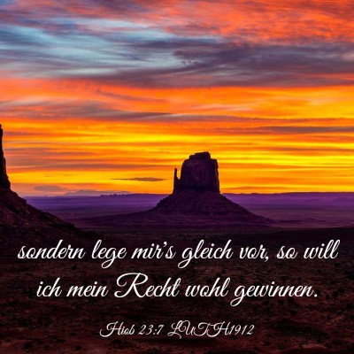 Picture 03 - Hiob 23:7 LUTH1912 - sondern lege mir's gleich vor, so will ich mein - Bible Verse Picture